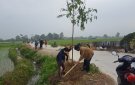 Xã Đông Ninh tổ chức tết trồng cây đời đời nhớ ơn Bác Hồ. 