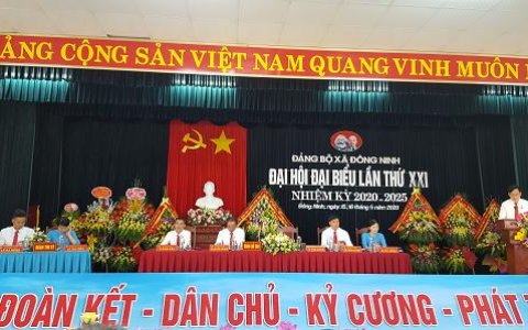 Đại hội Đại Biểu Đảng Bộ xã Đông Ninh lần thứ XXI,  nhiệm kỳ 2020 – 2025
